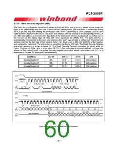 浏览型号W25Q80BV的Datasheet PDF文件第60页