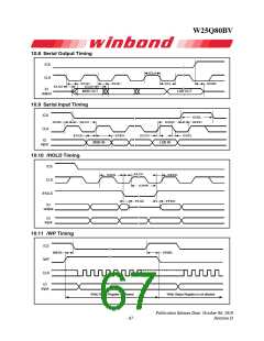 浏览型号W25Q80BV的Datasheet PDF文件第67页