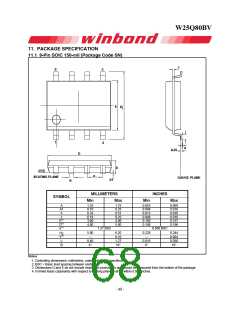 浏览型号W25Q80BV的Datasheet PDF文件第68页