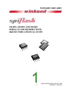 浏览型号W25X40BV的Datasheet PDF文件第1页