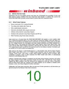 浏览型号W25X40BV的Datasheet PDF文件第10页