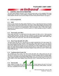 浏览型号W25X40BV的Datasheet PDF文件第11页