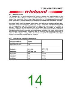 浏览型号W25X40BV的Datasheet PDF文件第14页