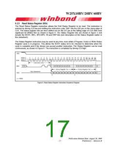 浏览型号W25X40BV的Datasheet PDF文件第17页