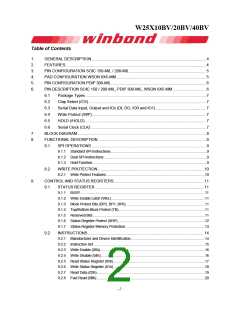 浏览型号W25X40BV的Datasheet PDF文件第2页