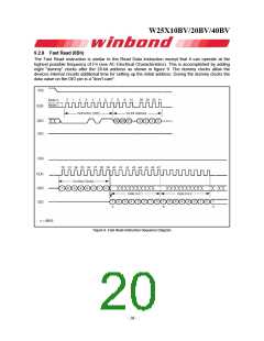 浏览型号W25X40BV的Datasheet PDF文件第20页