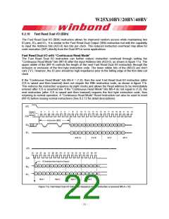 浏览型号W25X40BV的Datasheet PDF文件第22页