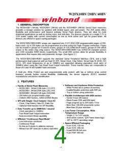 浏览型号W25X40BV的Datasheet PDF文件第4页