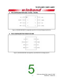 浏览型号W25X40BV的Datasheet PDF文件第5页