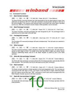 浏览型号W9412G6JH-5的Datasheet PDF文件第10页