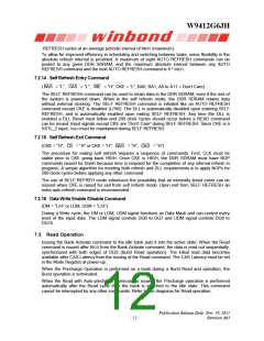 浏览型号W9412G6JH-5的Datasheet PDF文件第12页