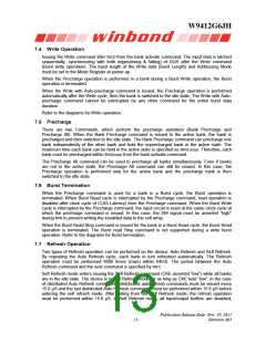 浏览型号W9412G6JH-5的Datasheet PDF文件第13页