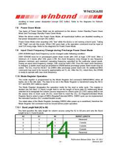 浏览型号W9412G6JH-5的Datasheet PDF文件第14页