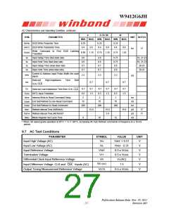 浏览型号W9412G6JH-5的Datasheet PDF文件第27页