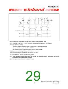 浏览型号W9412G6JH-5的Datasheet PDF文件第29页