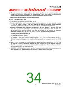 浏览型号W9412G6JH-5的Datasheet PDF文件第34页