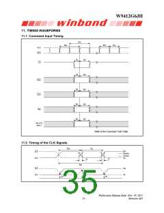 浏览型号W9412G6JH-5的Datasheet PDF文件第35页