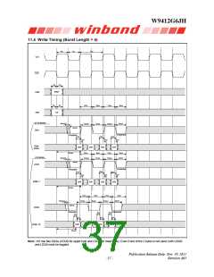 浏览型号W9412G6JH-5的Datasheet PDF文件第37页