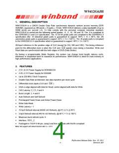 浏览型号W9412G6JH-5的Datasheet PDF文件第4页