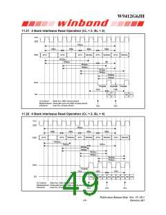 浏览型号W9412G6JH-5的Datasheet PDF文件第49页
