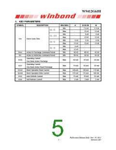浏览型号W9412G6JH-5的Datasheet PDF文件第5页