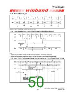 浏览型号W9412G6JH-5的Datasheet PDF文件第50页