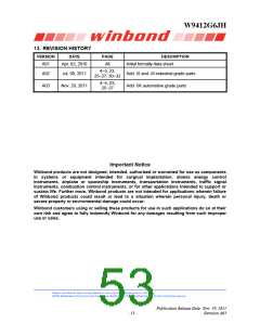 浏览型号W9412G6JH-5的Datasheet PDF文件第53页