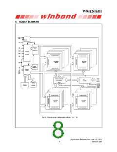 浏览型号W9412G6JH-5的Datasheet PDF文件第8页