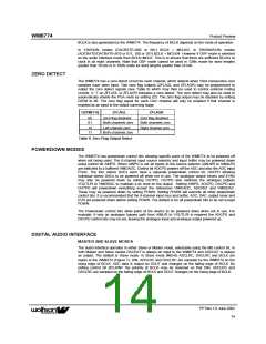 浏览型号WM8774IFV的Datasheet PDF文件第14页