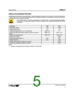 浏览型号WM8774IFV的Datasheet PDF文件第5页