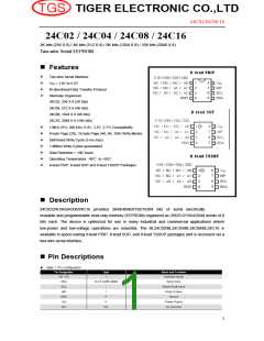 浏览型号24C08的Datasheet PDF文件第1页