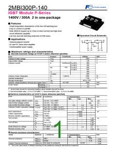 浏览型号2MBI300P-140_04的Datasheet PDF文件第1页