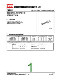 浏览型号2N3906L-T92-B的Datasheet PDF文件第1页
