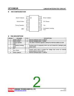 浏览型号UC33063AG-S08-T的Datasheet PDF文件第2页