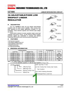 浏览型号UZ1085G-XX-TQ2-T的Datasheet PDF文件第1页