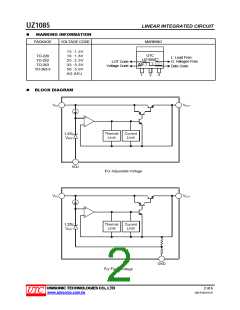 浏览型号UZ1085G-XX-TQ2-T的Datasheet PDF文件第2页