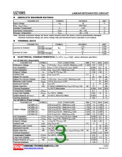 浏览型号UZ1085G-XX-TQ2-T的Datasheet PDF文件第3页