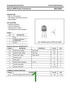 浏览型号2SC3320的Datasheet PDF文件第1页