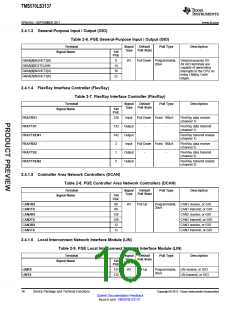 浏览型号TMS570LS3137的Datasheet PDF文件第16页