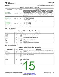 浏览型号TUSB1310AZAY的Datasheet PDF文件第15页