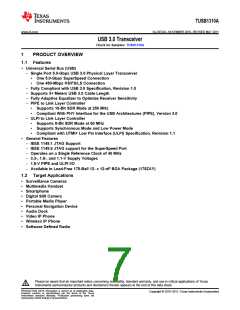 浏览型号TUSB1310AZAY的Datasheet PDF文件第7页