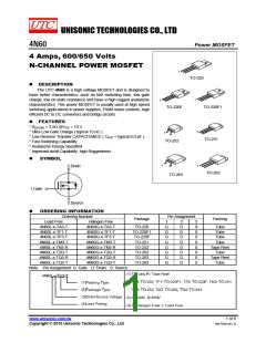 浏览型号4N60L-X-TF3-T的Datasheet PDF文件第1页
