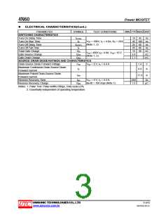 浏览型号4N60L-X-TF3-T的Datasheet PDF文件第3页