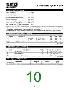 浏览型号5256V的Datasheet PDF文件第10页