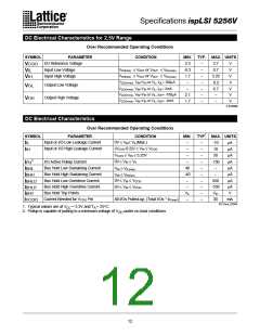 浏览型号5256V的Datasheet PDF文件第12页