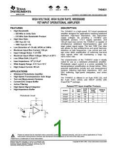 浏览型号THS4631的Datasheet PDF文件第1页