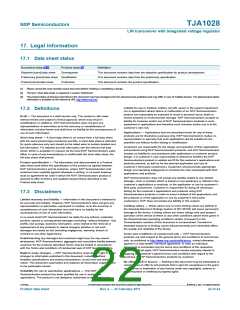 浏览型号TJA1028的Datasheet PDF文件第22页
