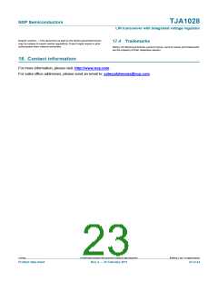 浏览型号TJA1028的Datasheet PDF文件第23页
