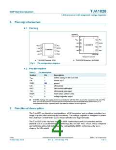 浏览型号TJA1028的Datasheet PDF文件第4页