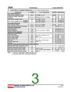 浏览型号5N40的Datasheet PDF文件第3页
